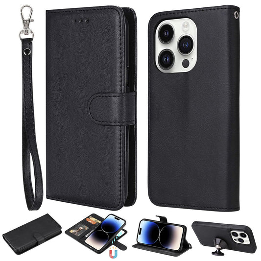 iPhone 14 Pro TPU Cover Detachable 2 in 1 Design – Sort - produktbillede 1