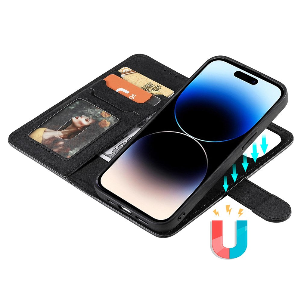 iPhone 14 Pro TPU Cover Detachable 2 in 1 Design – Sort - produktbillede 3