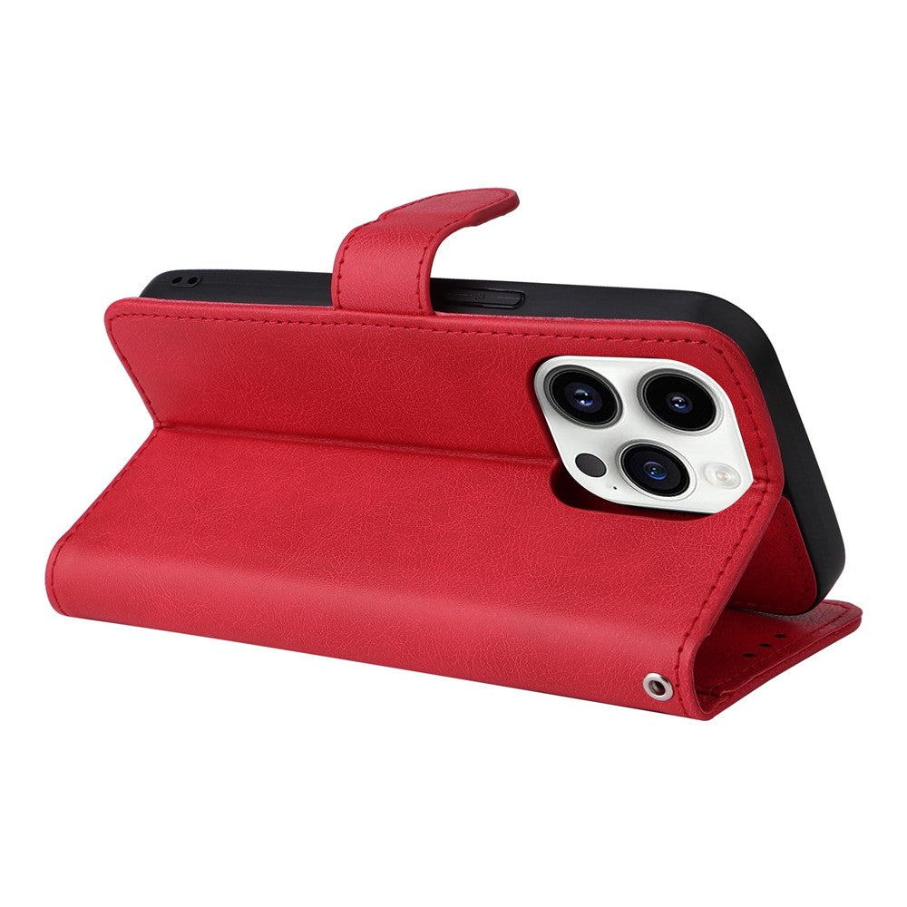 iPhone 14 Pro Wallet Flip Cover – Rød - produktbillede 4