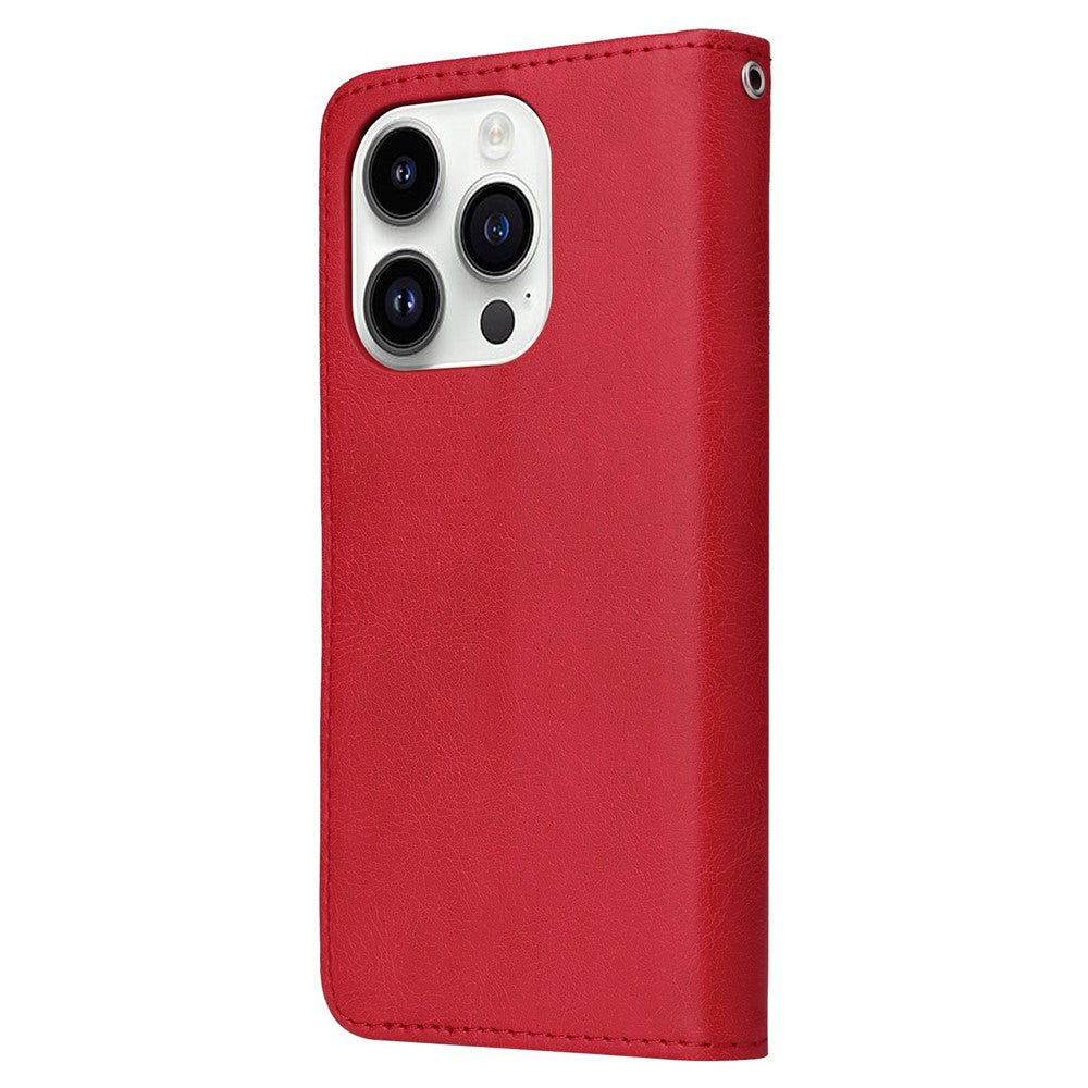 iPhone 14 Pro Wallet Flip Cover – Rød - produktbillede 9