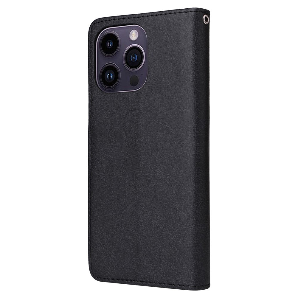 iPhone 14 Pro Max Læder Cover med kortholder Iphone14promax Aft – Sort - produktbillede 9