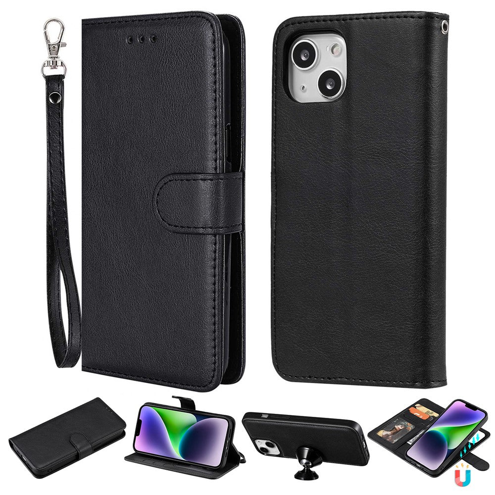 iPhone 14 TPU Cover Detachable 2 in 1 Design – Sort - produktbillede 1