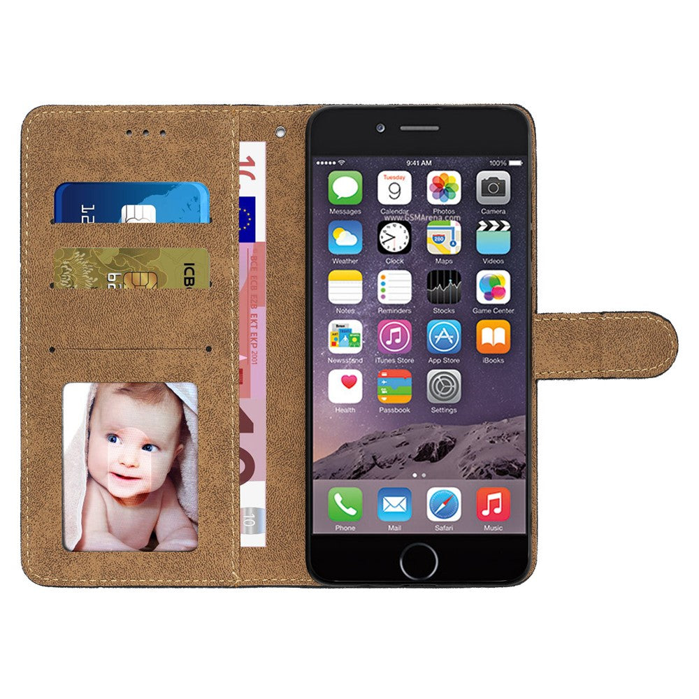 iPhone 7/8/SE Wallet Flip Cover Lines – Sort - produktbillede 2