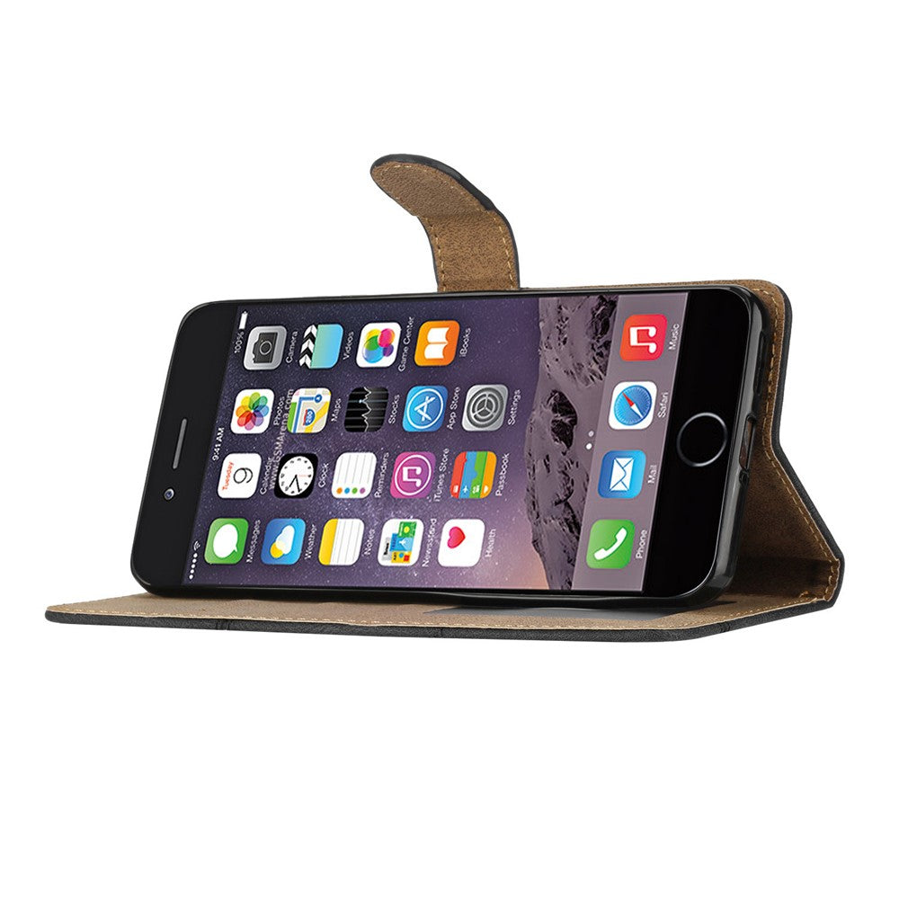 iPhone 7/8/SE Wallet Flip Cover Lines – Sort - produktbillede 3