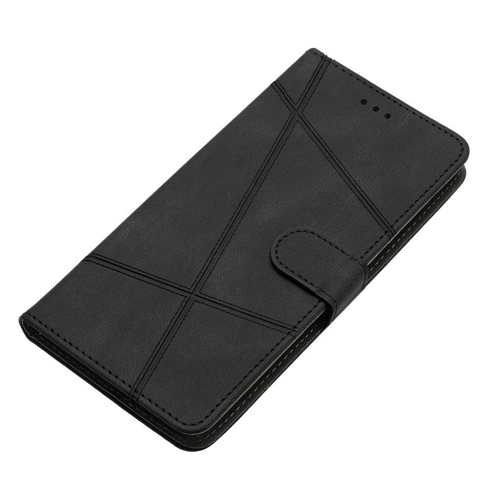 iPhone 7/8/SE Wallet Flip Cover Lines – Sort - produktbillede 5