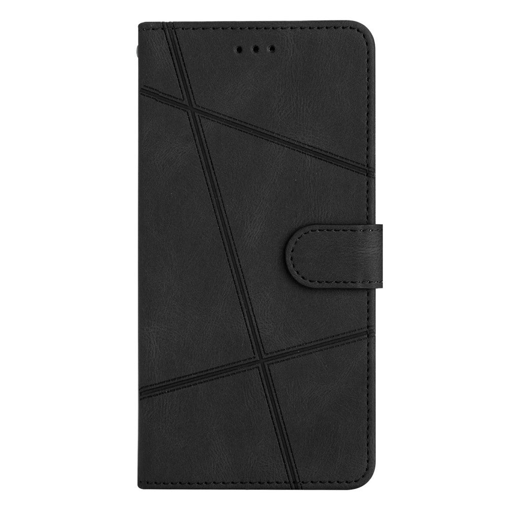 iPhone 7/8/SE Wallet Flip Cover Lines – Sort - produktbillede 8