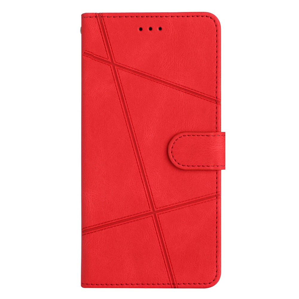 iPhone 7/8/SE Wallet Flip Cover Lines – Rød - produktbillede 8