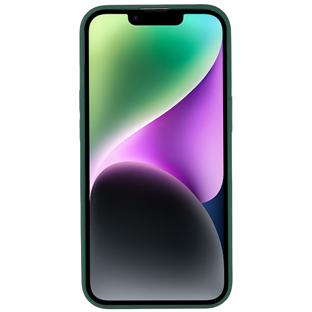 iPhone 14 Plus TPU Cover V Shape Stitching Line – Grøn - produktbillede 3