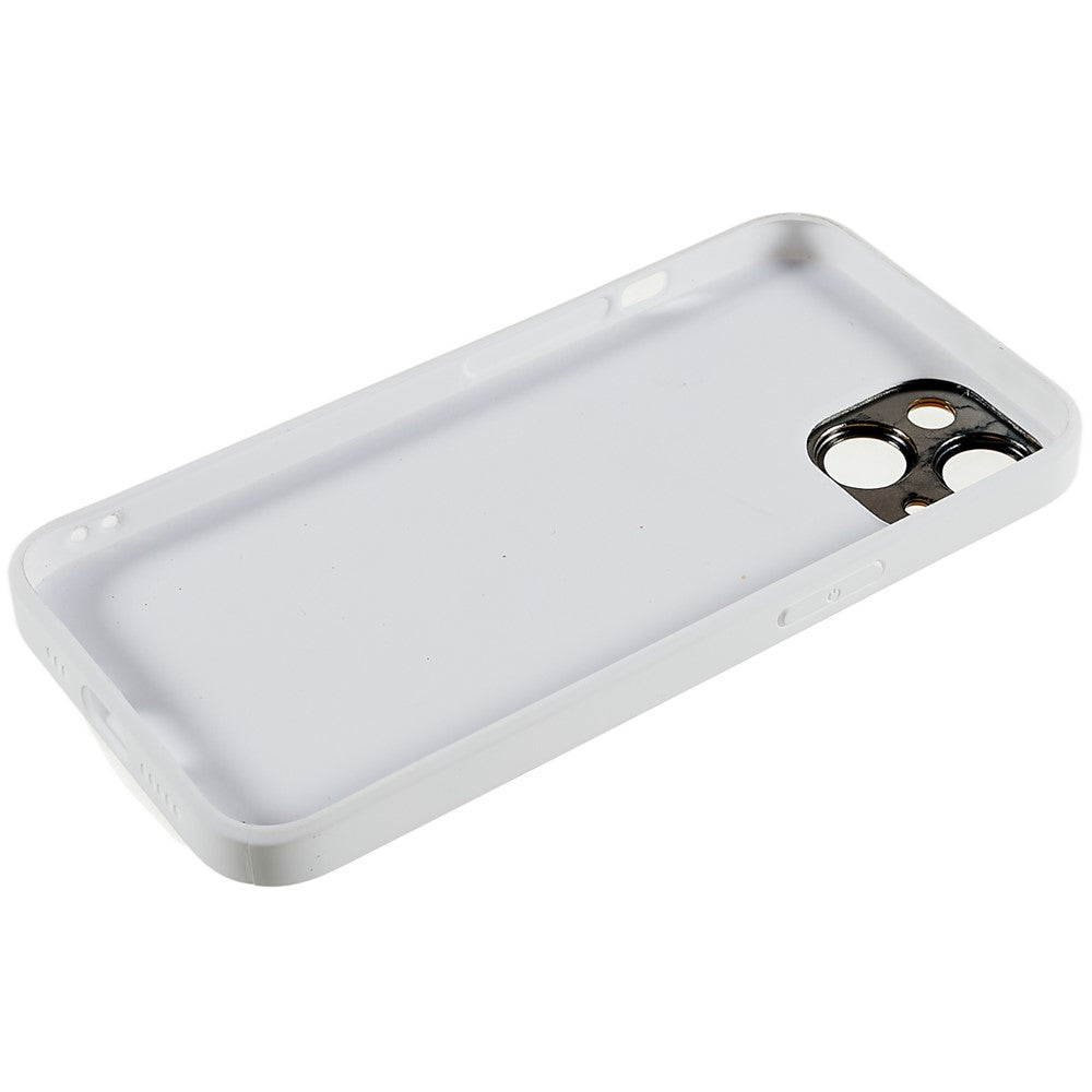 iPhone 14 TPU Cover Mag V Shape Stitching Line Electroplating Design Cell – Hvid - produktbillede 5