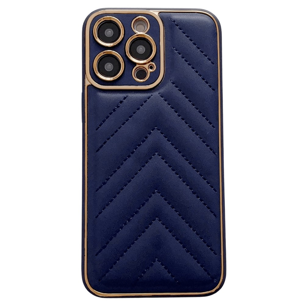 iPhone 14 Pro Max Cover Sildeben Mønster – Blå - produktbillede 1