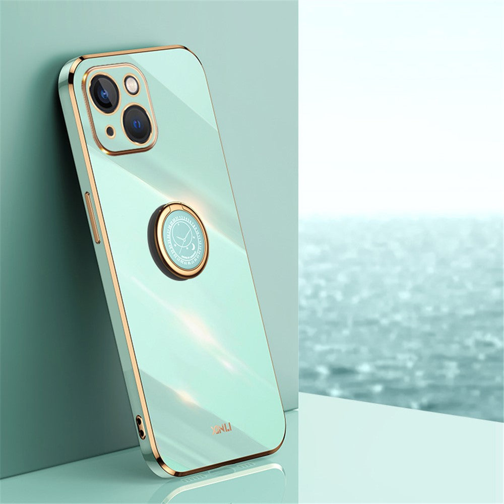 iPhone 13 Electroplate Kickstand – Cyan - produktbillede 2