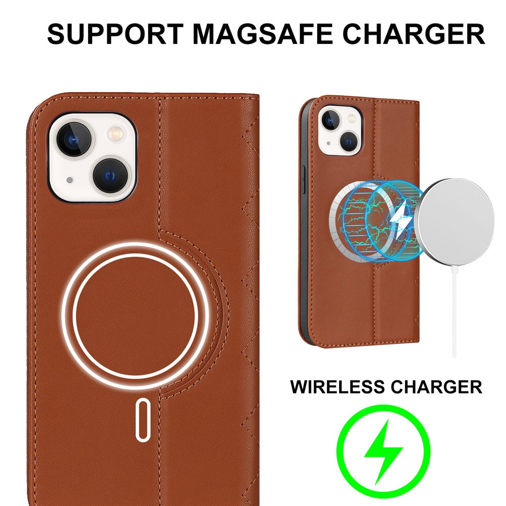iPhone 13/14 MagSafe Cover Rfid – Brun - produktbillede 4