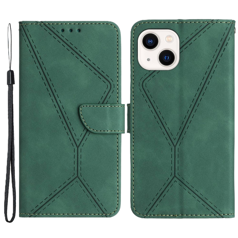 iPh13 Wallet Skin-Touch grøn