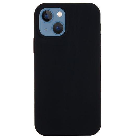 iPhone 15 Plus Silicone Cover Ensfarvetsort – Sort - produktbillede 1