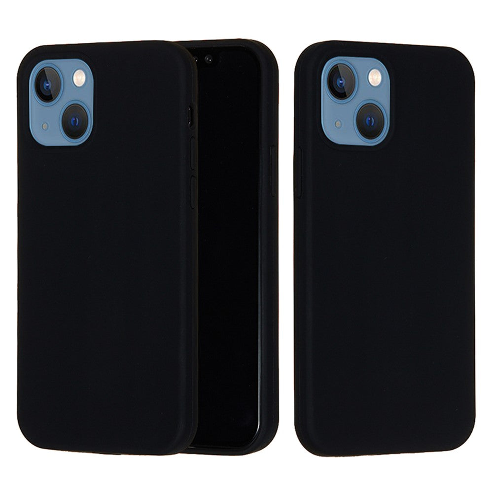 iPhone 15 Plus Silicone Cover Ensfarvetsort – Sort - produktbillede 2