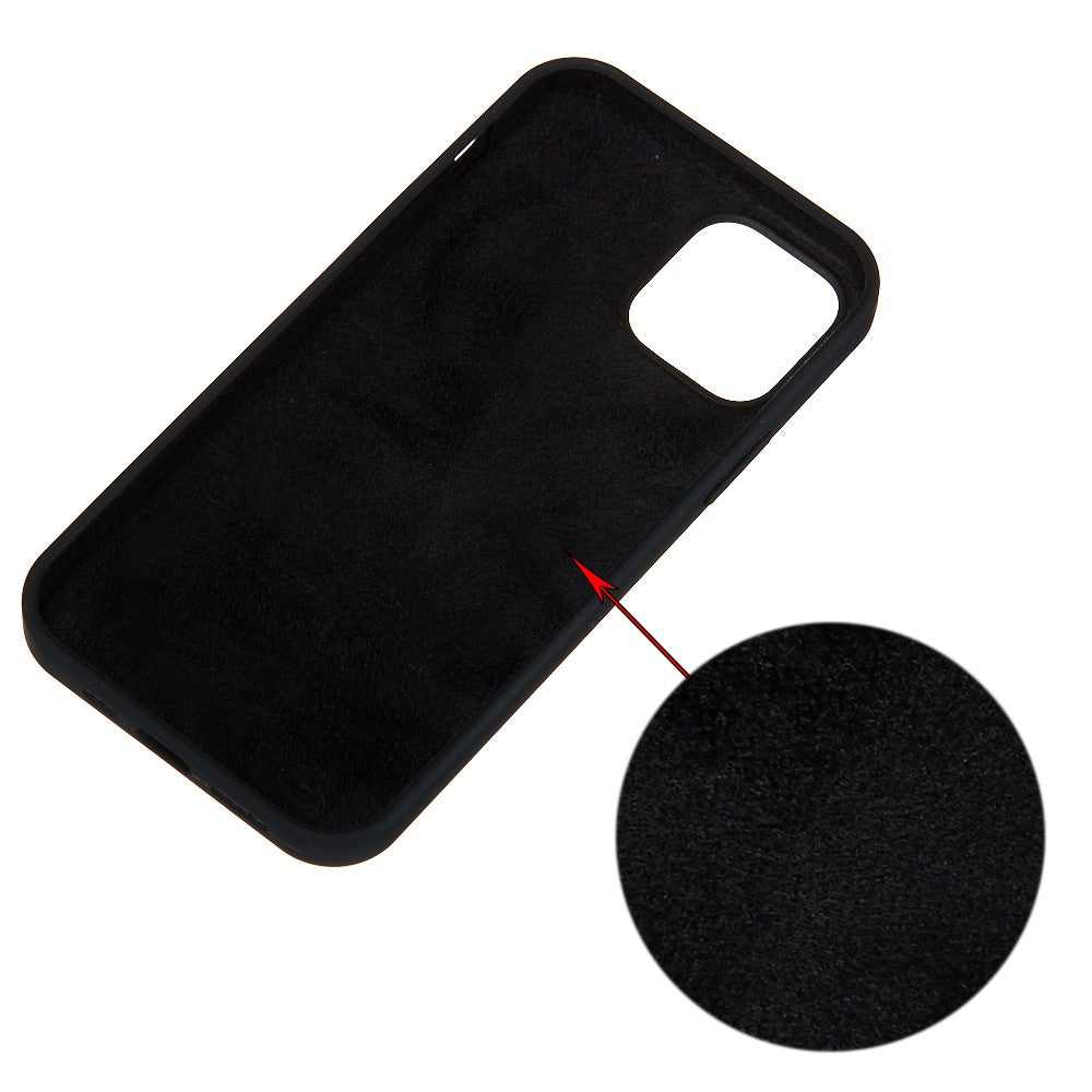 iPhone 15 Plus Silicone Cover Ensfarvetsort – Sort - produktbillede 3