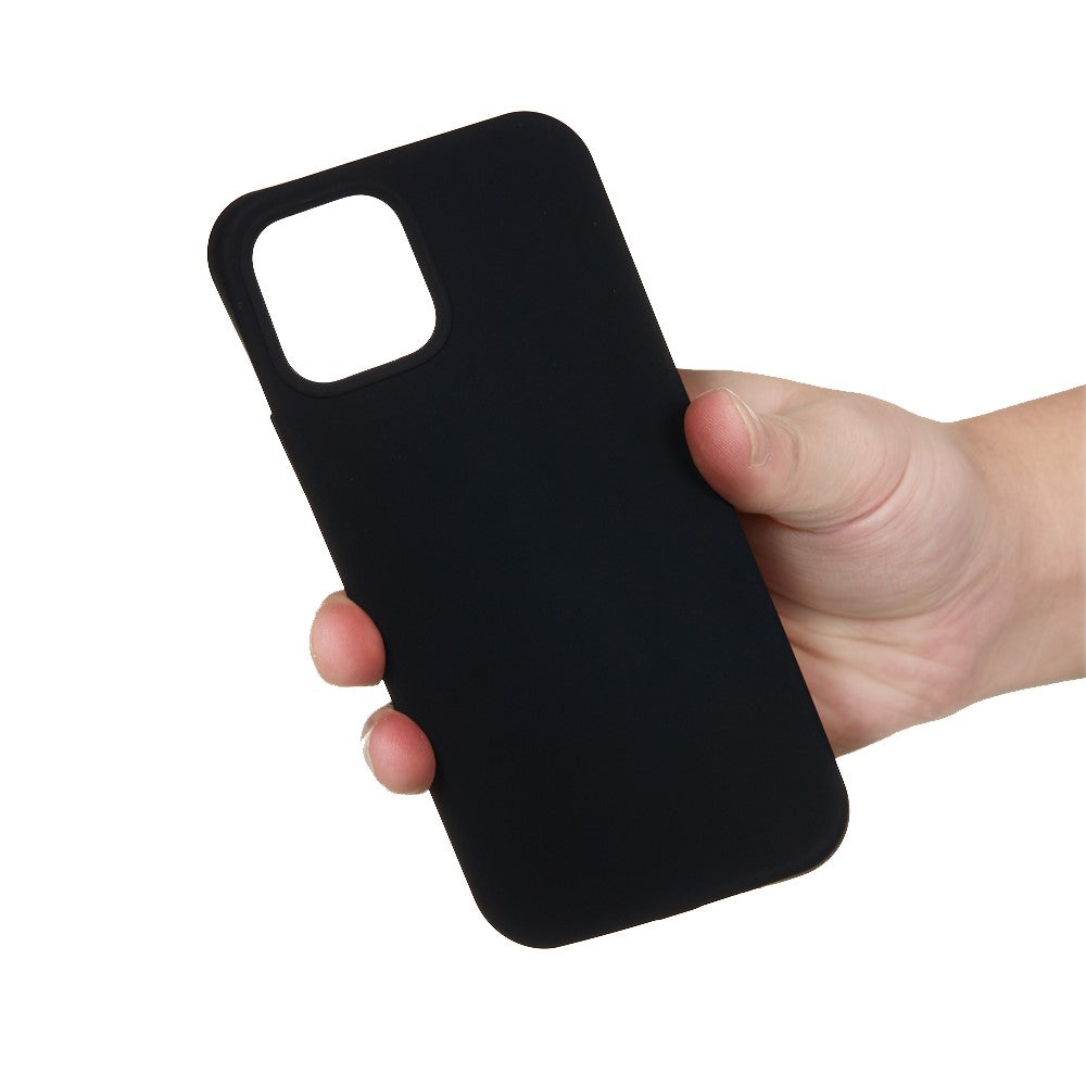 iPhone 15 Plus Silicone Cover Ensfarvetsort – Sort - produktbillede 4
