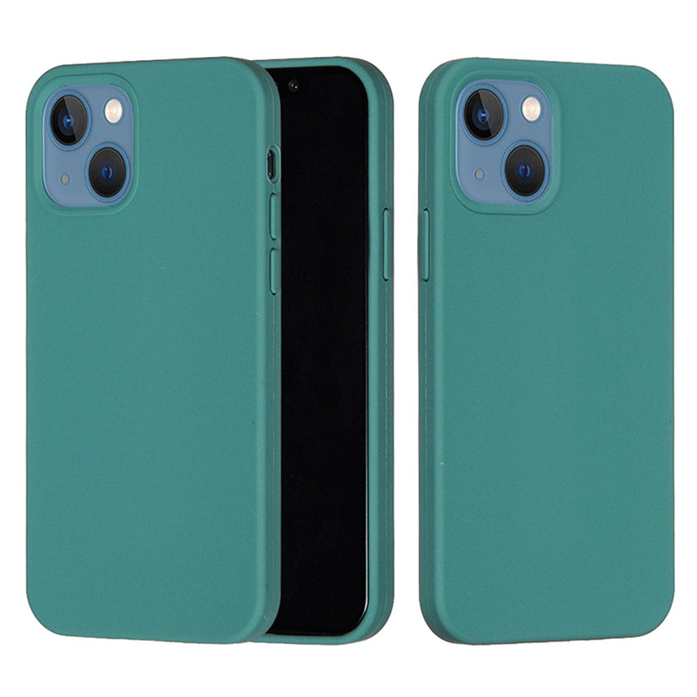 iPhone 15 plus/15 Plus Silicone Cover Ensfarvetgrøn – Grøn - produktbillede 2