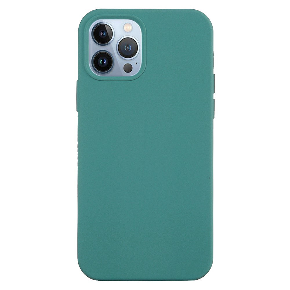 iPhone 15 Pro Max Silicone Cover Ensfarvet – Grøn - produktbillede 1