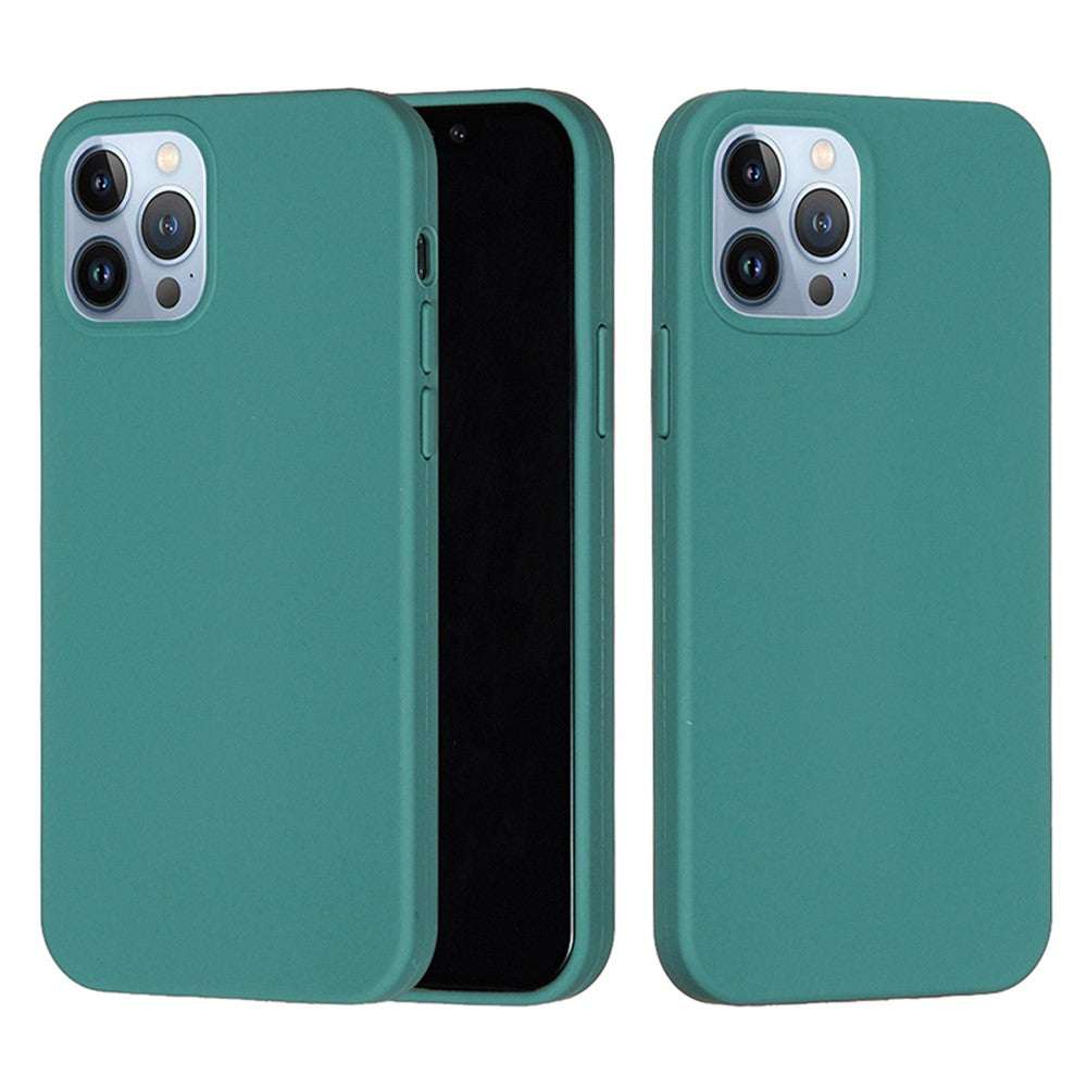 iPhone 15 Pro Max Silicone Cover Ensfarvet – Grøn - produktbillede 2