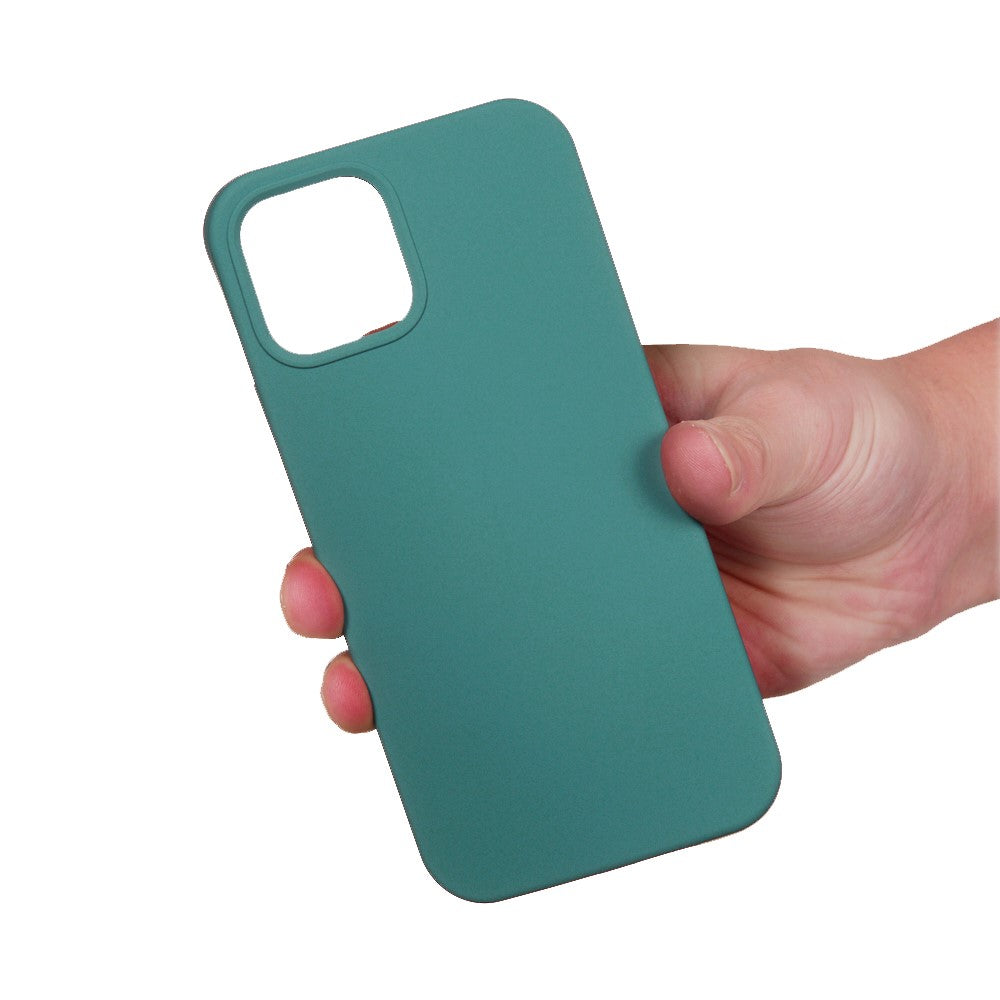 iPhone 15 Pro Max Silicone Cover Ensfarvet – Grøn - produktbillede 4