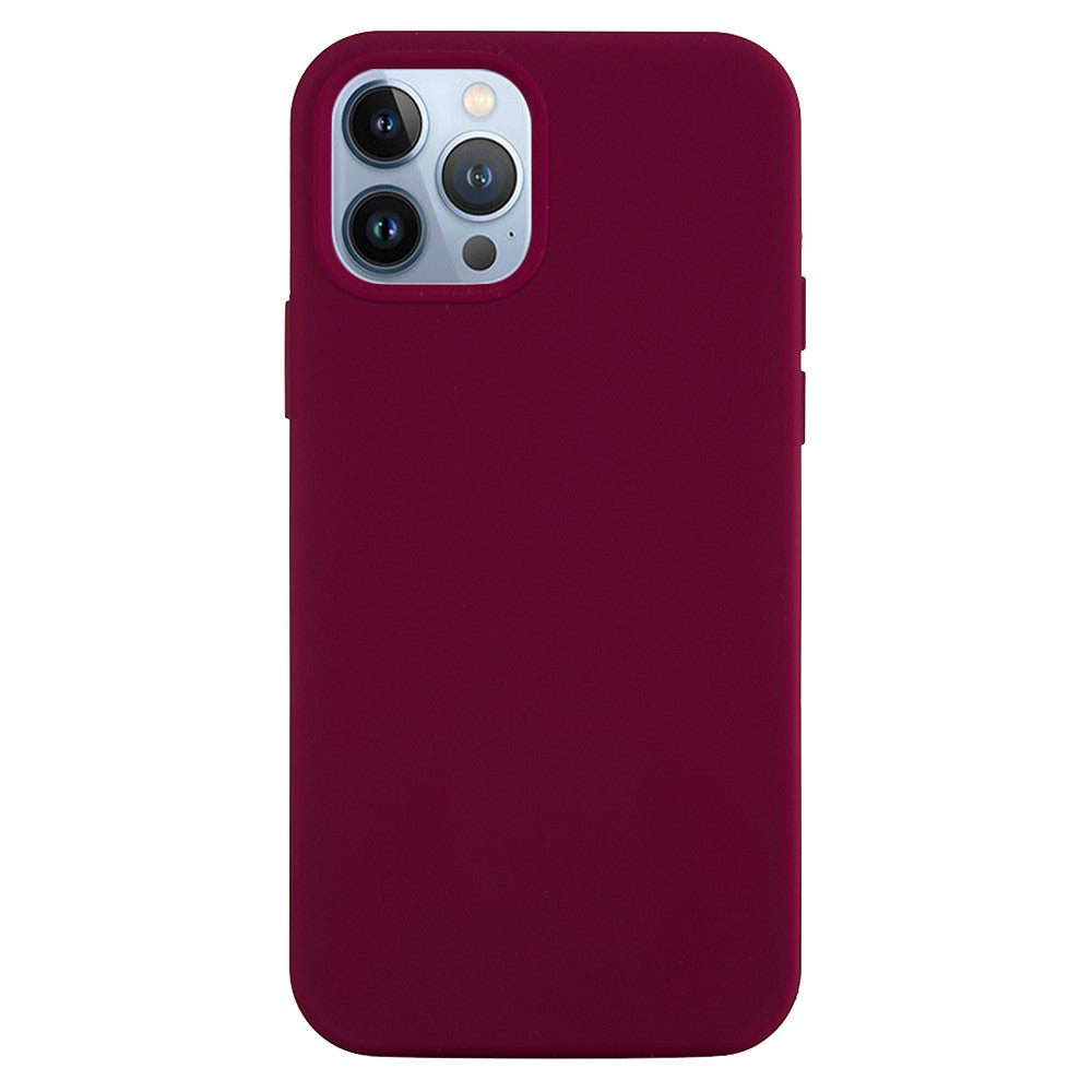 iPhone 15 Pro Max Silicone Cover Ensfarvet – Rød - produktbillede 1