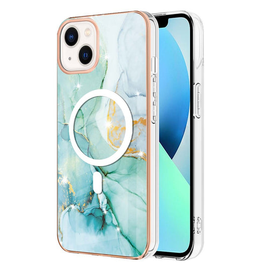 iPhone 14 Plus MagSafe Cover marmor – Grøn - produktbillede 1