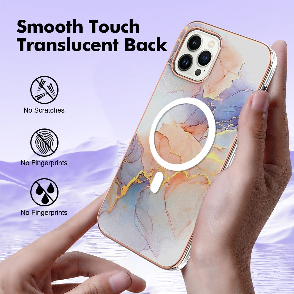 iPhone 14 Pro MagSafe Cover marmor – Hvid - produktbillede 5