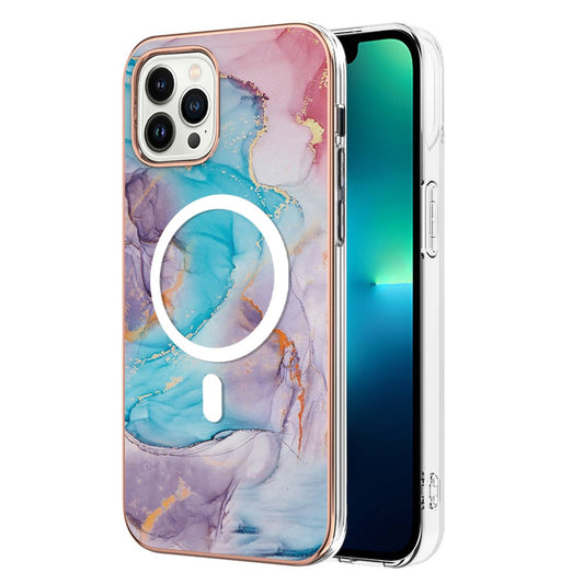 iPhone 14 Pro MagSafe Cover marmor – Blå - produktbillede 1
