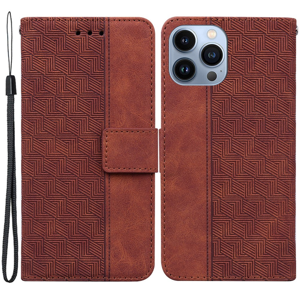 iPhone 15 Pro Wallet Flip Cover – Brun - produktbillede 1