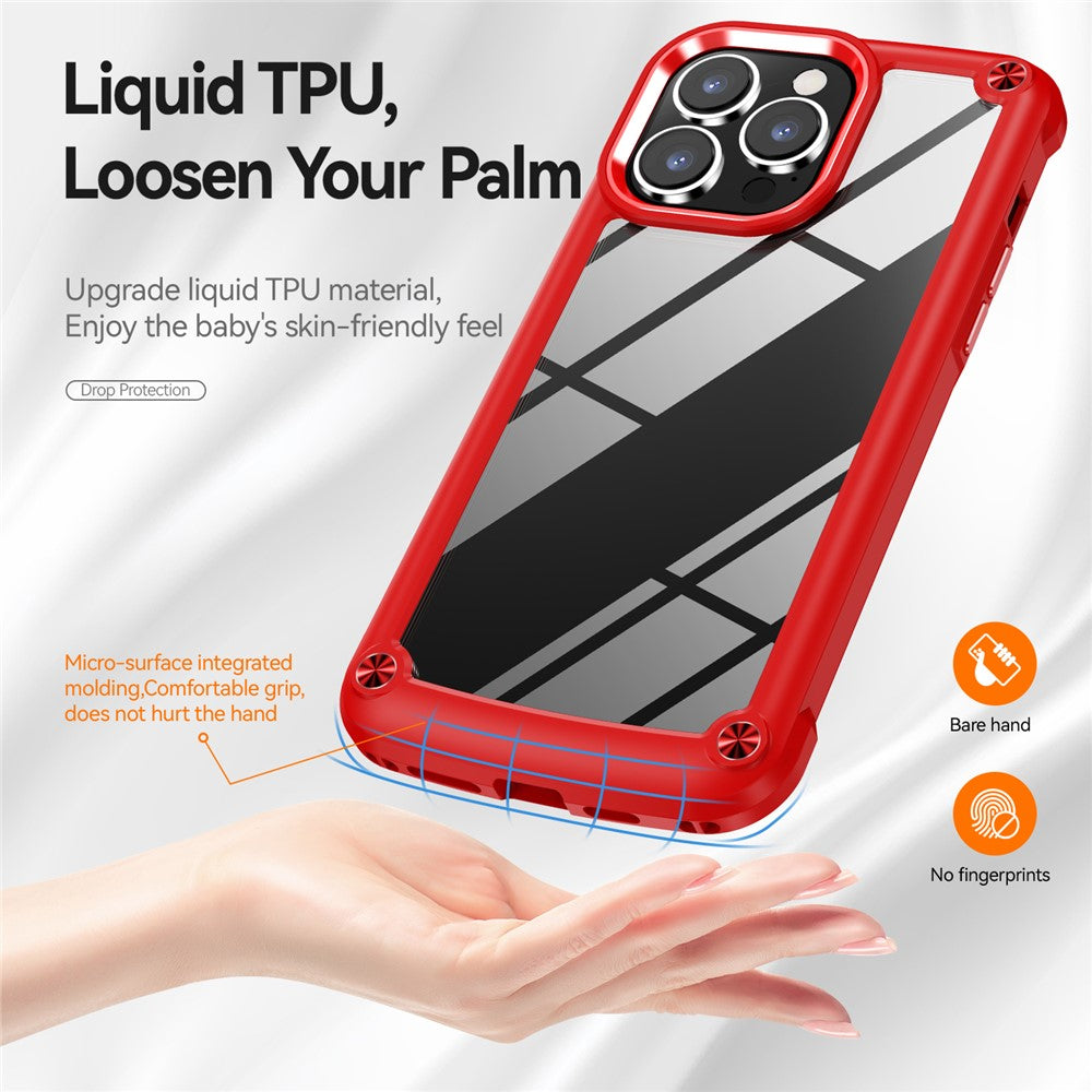 iPhone 15 Pro Max Cover Alloy Lens Frame – Rød - produktbillede 7