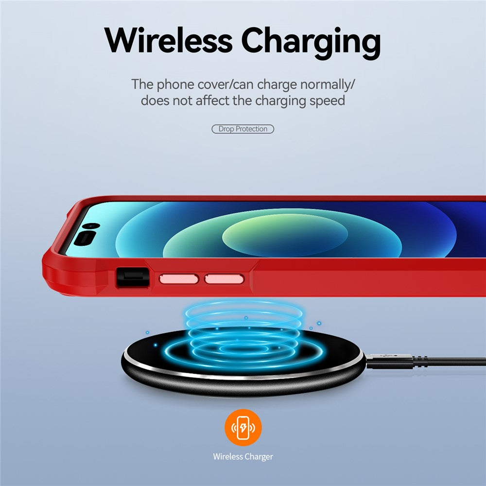 iPhone 15 Pro Max Cover Alloy Lens Frame – Rød - produktbillede 8