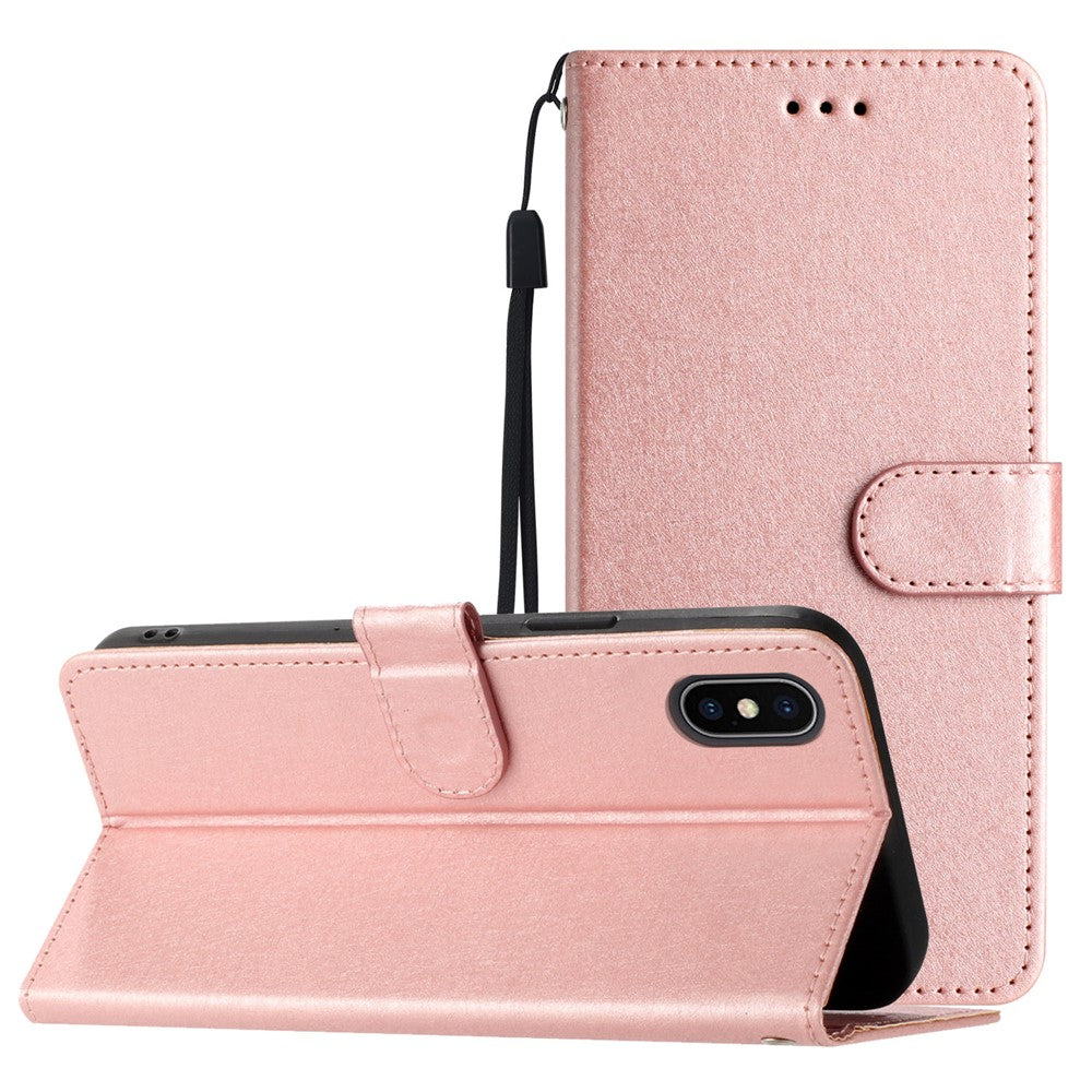 iPhone 7 Wallet Flip Cover Rose – Guld - produktbillede 7