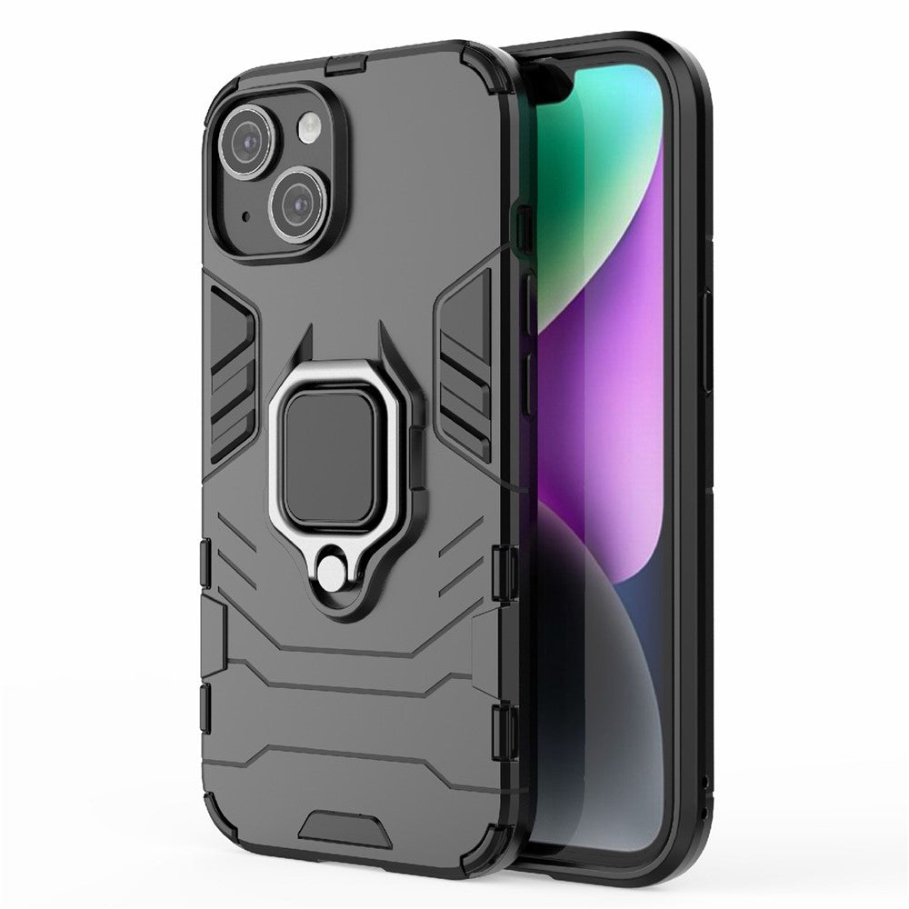 iPhone 15 Plus Cover Ring Holder – Sort - produktbillede 1