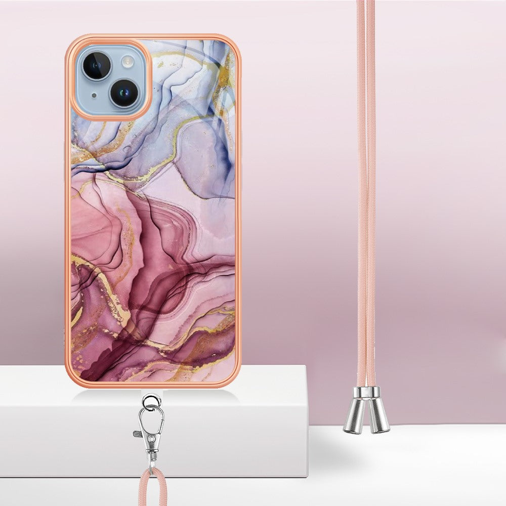 iPhone 15 Marmor Halssnor Rosegold - produktbillede 3