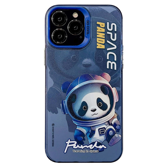 iPhone 14 Pro Cover Graffiti Panda – Blå - produktbillede 1