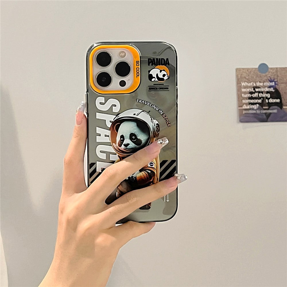 iPhone 14 Pro Cover Graffiti Panda – Orange - produktbillede 3