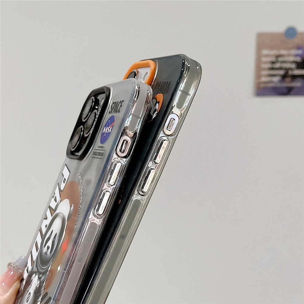 iPhone 14 Pro Cover Graffiti Panda – Orange - produktbillede 6