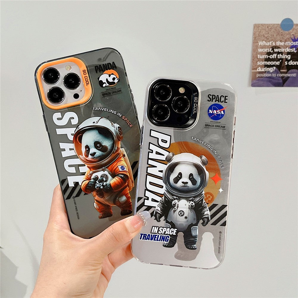 iPhone 14 Pro Cover Graffiti Panda – Orange - produktbillede 8