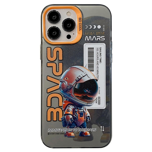 iPhone 13 Pro Max Cover Graffiti Astronaut Panda – Orange - produktbillede 1