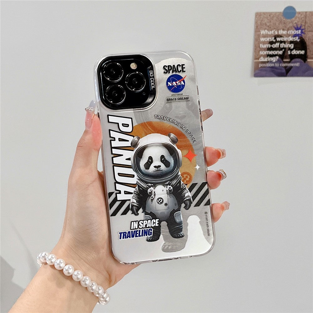 iPhone 13 Pro Cover Graffiti Panda – Sort - produktbillede 2