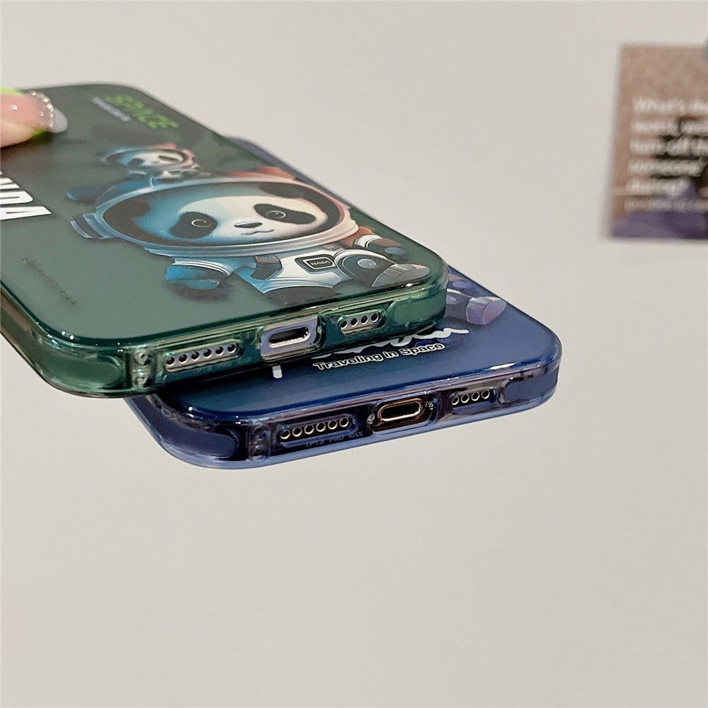 iPhone 13 Pro Cover Graffiti Panda – Grøn - produktbillede 7