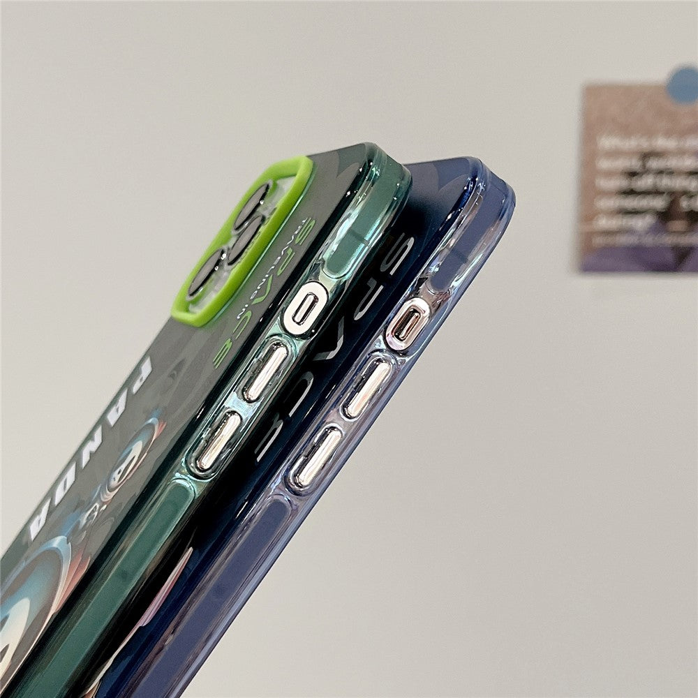 iPhone 14 Pro Max Cover Graffiti Panda – Blå - produktbillede 6