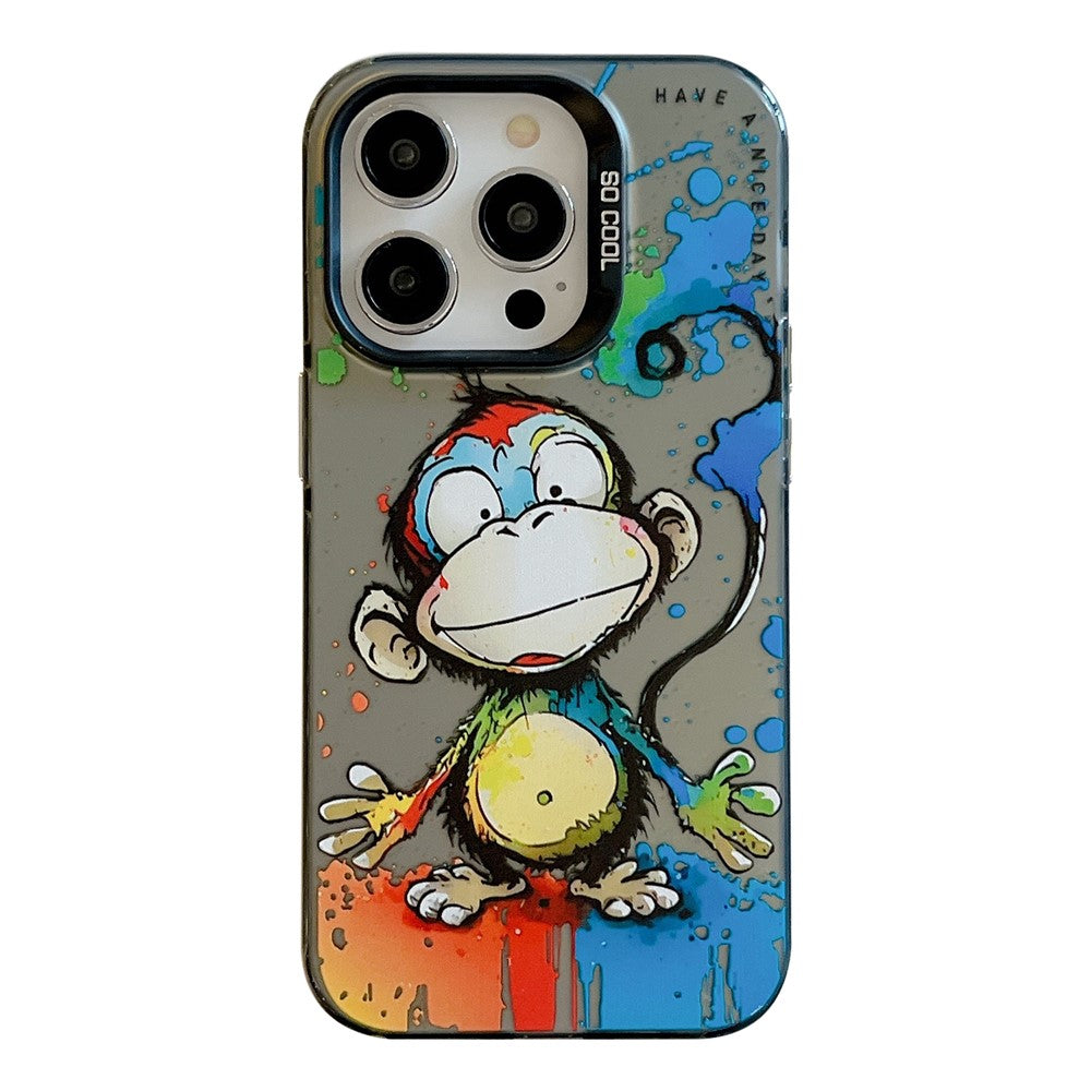 iPhone 14 Pro Max Cover Graffiti Happy Monkey - produktbillede 1