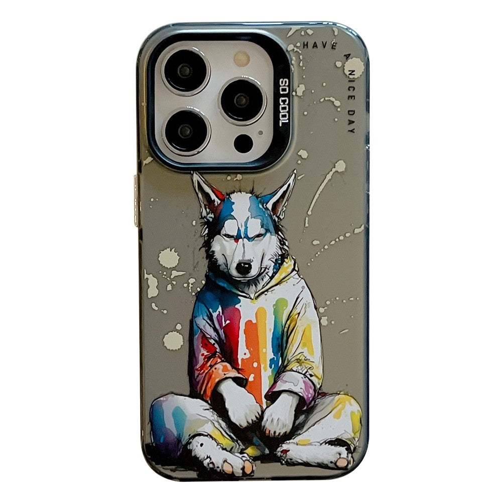 iPhone 14 Pro Cover Graffiti Sweater Dog - produktbillede 1