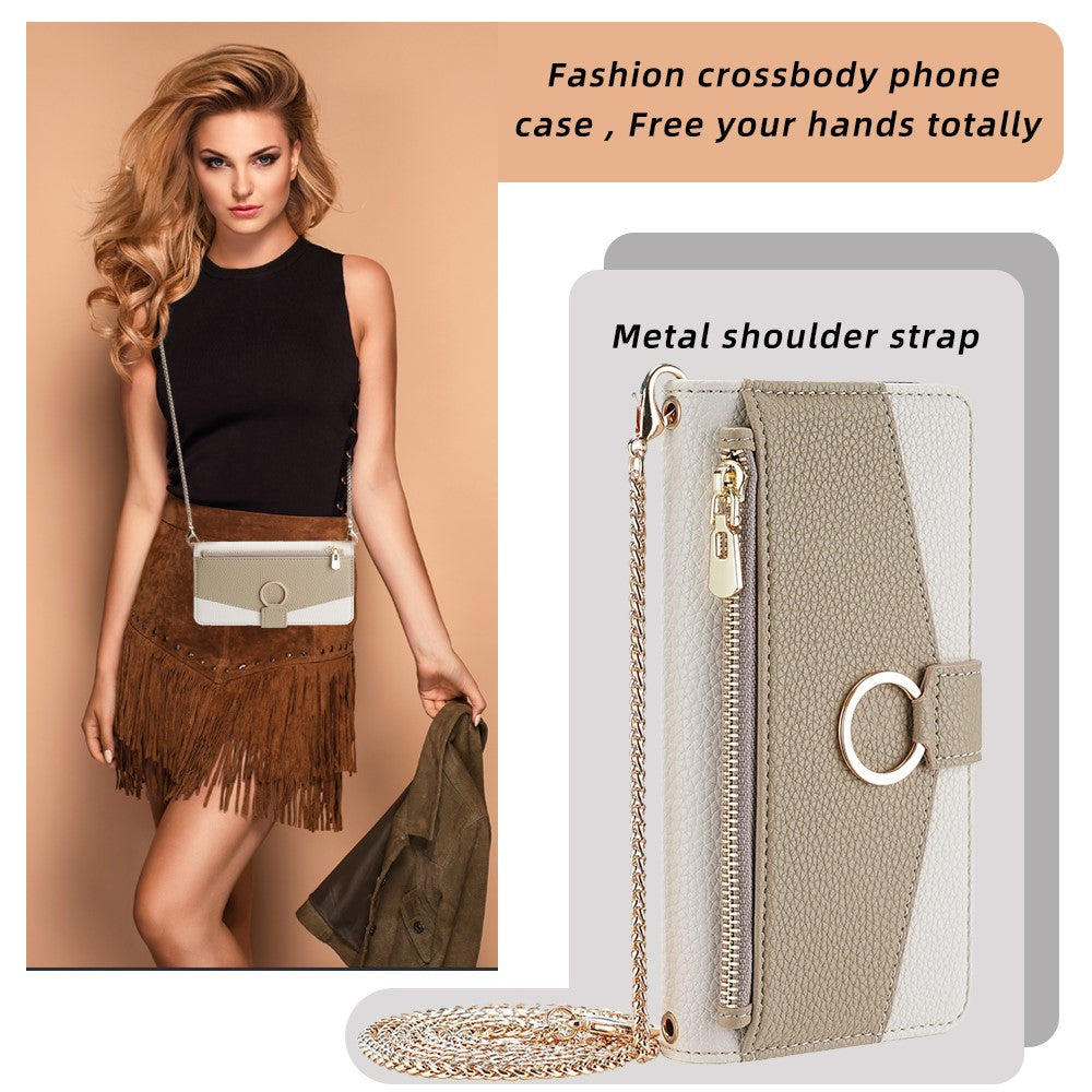 iPhone 15 Pro Max Wallet Flip Cover spejl og holder – Hvid - produktbillede 10
