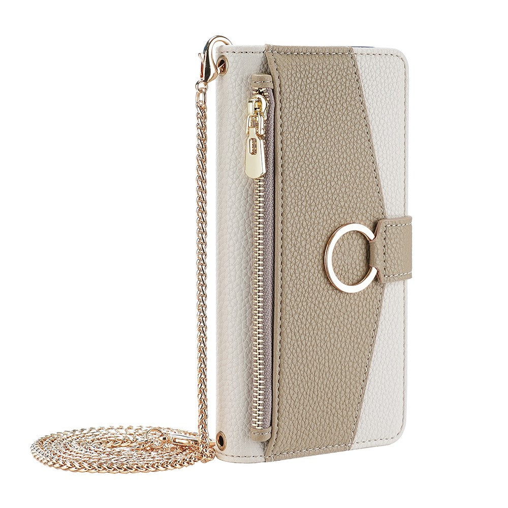 iPhone 15 Pro Max Wallet Flip Cover spejl og holder – Hvid - produktbillede 11
