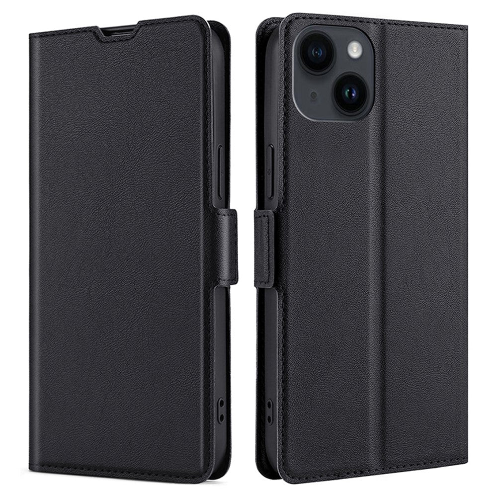 iPhone 15 Plus Wallet Flip Cover – Sort - produktbillede 1