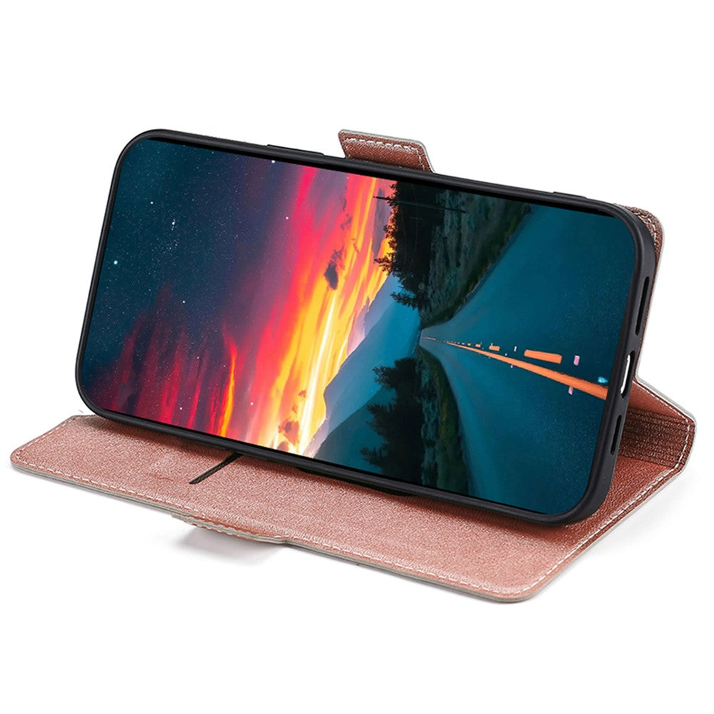 iPhone 15 Pro Wallet Flip Cover rose – Guld - produktbillede 3