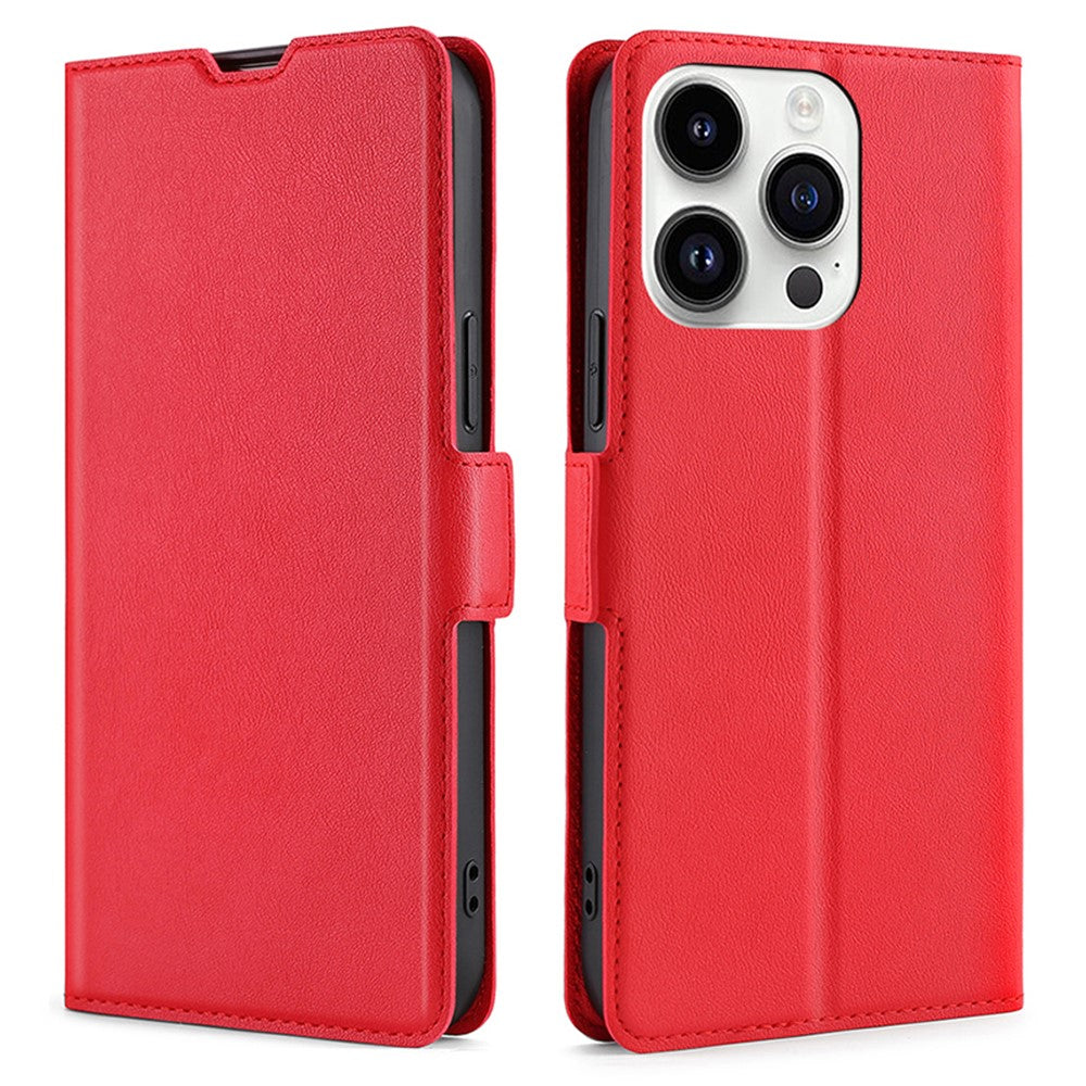 iPhone 15 Pro Wallet Flip Cover – Rød - produktbillede 1